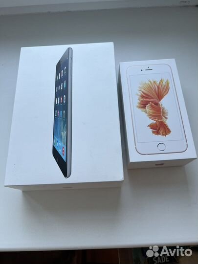 Телефон iPhone 6s и планшет iPad mini