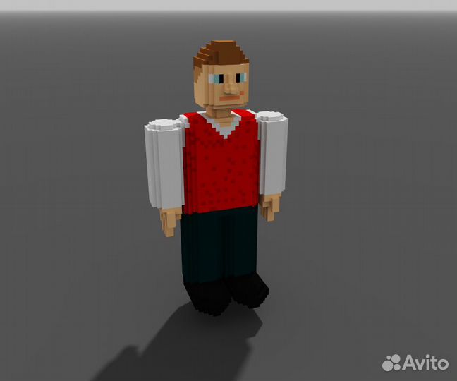 Делаю 3D модели в программе Magicavoxel