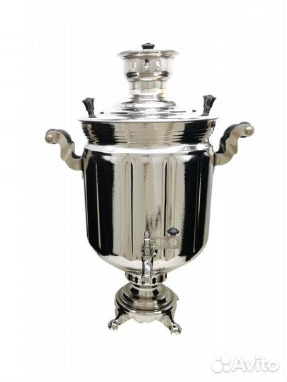 Новый тульский самовар дровяной 9л завод Штамп зшв
