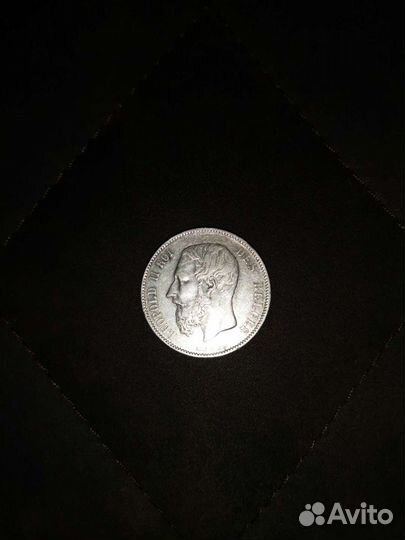 Монета Серебро 5 франков 1873