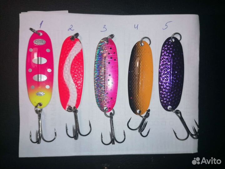 Набор форелевых блесен