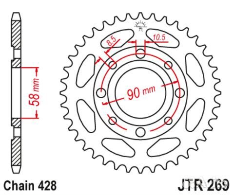 Звезда ведомая JTR269 39