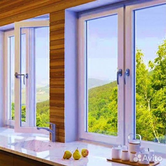 Пластиковые окна. остекление коттеджей