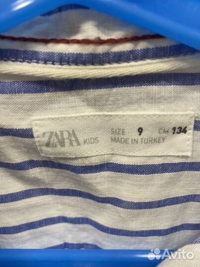 Льняная рубашка zara