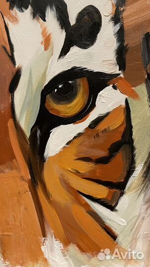 Картина в интерьер тигр