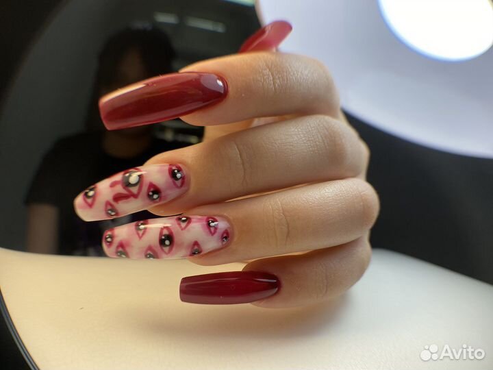 Покрытие гель лаком,наращивание