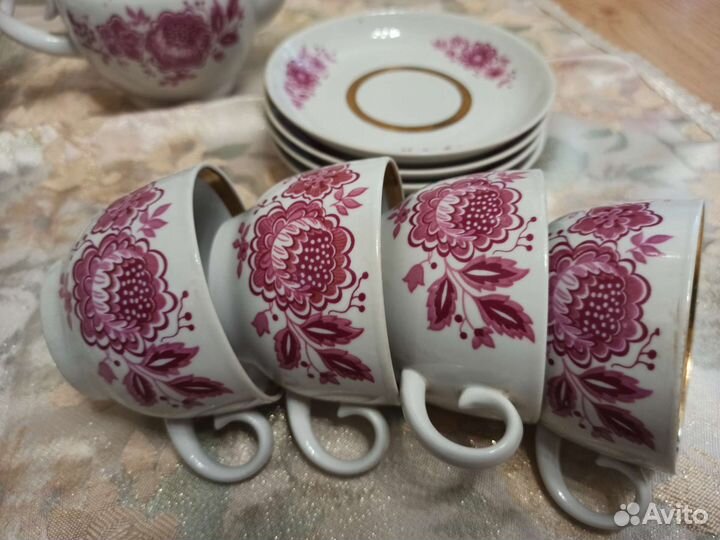 Чайный сервиз дулево ваза сервиз