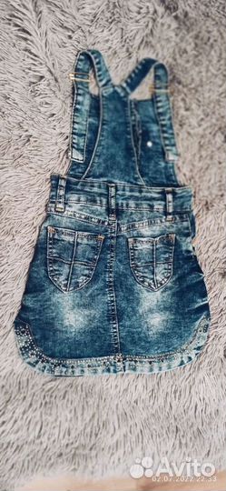 Детский джинсовый сарафан