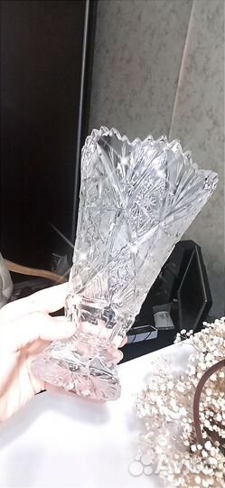 Ваза хрустальная СССР, конфетница