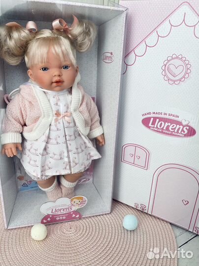 Кукла Llorens мягконабивная Роберта