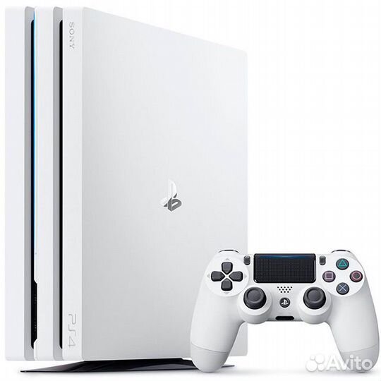 Sony playstation 4 500gb белая + 2 джойстика