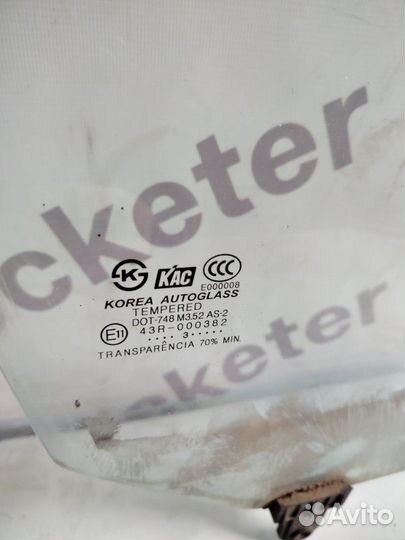 Стекло двери переднее правое Hyundai Elantra XD