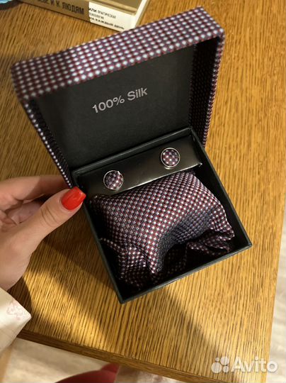 Галстук запонки