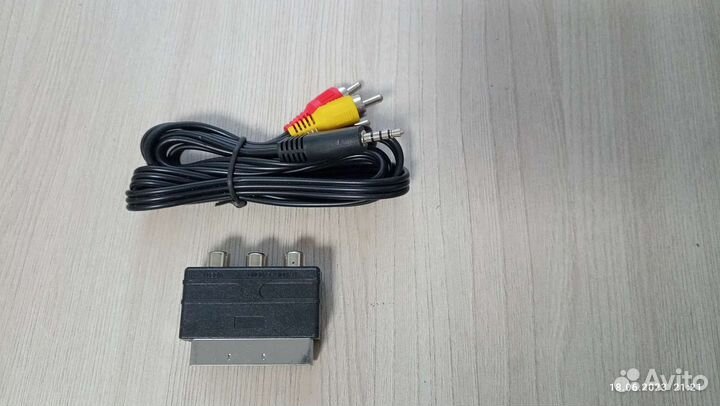 Кабель RCA + переходник Scart / тюльпаны