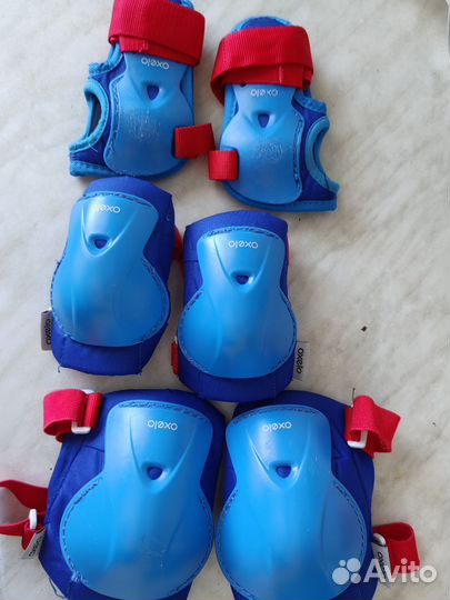 Защита + шлем детская для роликов, велосипеда