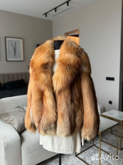 Новая шуба из лисы английский воротник