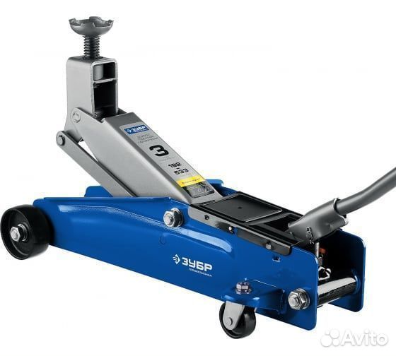 Подкатной домкрат Зубр Т-77, 3т, 192-533мм