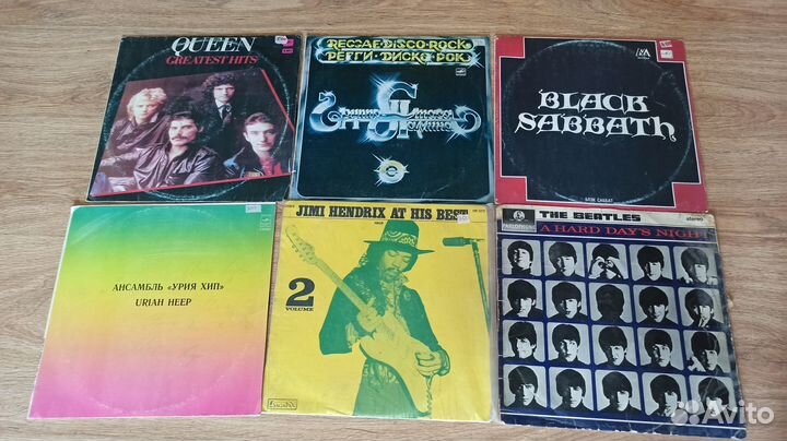 Виниловые пластинки рок. лот 2