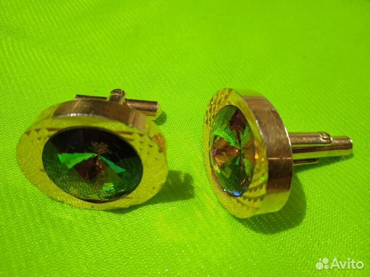 Запонки винтаж СССР позолота