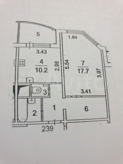 1-к. квартира, 41,7 м², 13/25 эт.