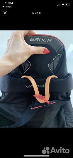 Хоккейные шорты трусы bauer + подтяжки