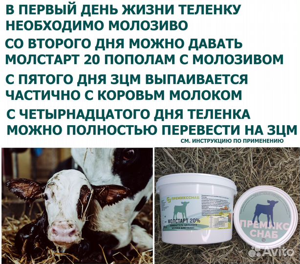 Зцм для телят Молстарт 20