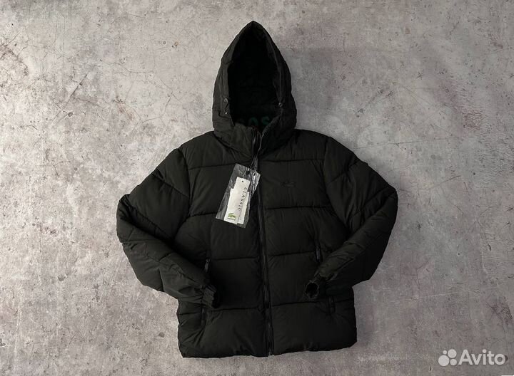 Зимняя куртка Lacoste черная мужская