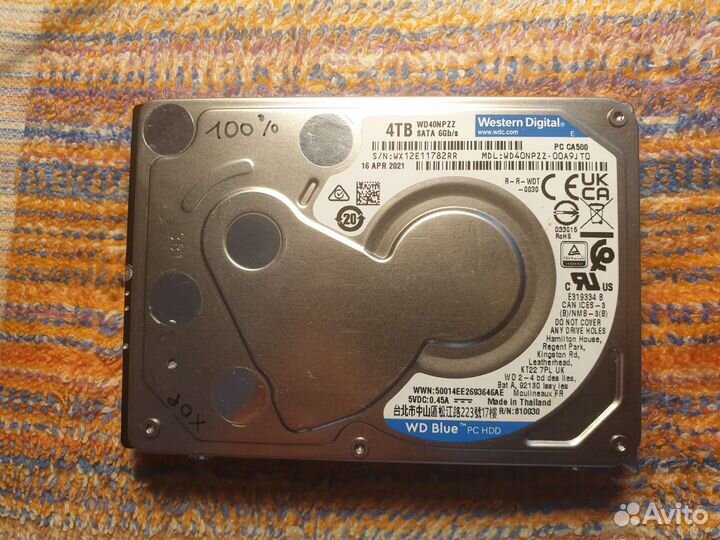 Жёсткий диск 4тб/TB WD40npzz (100)