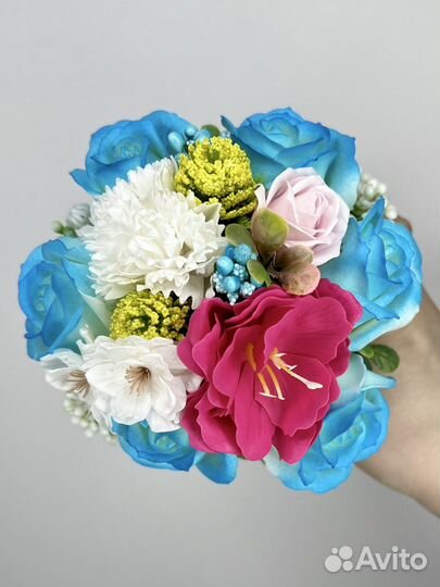 Мыльные цветы в коробке