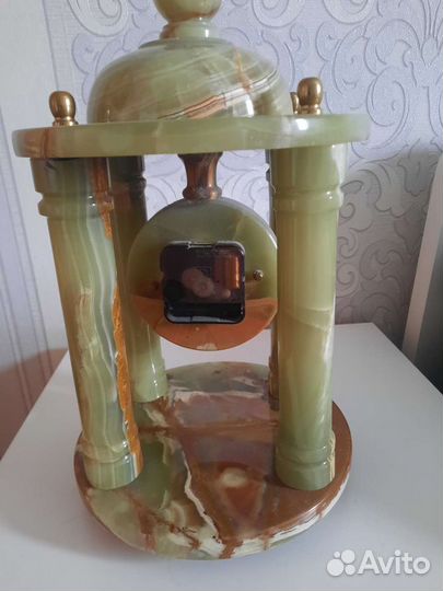 Часы+чаша из оникса