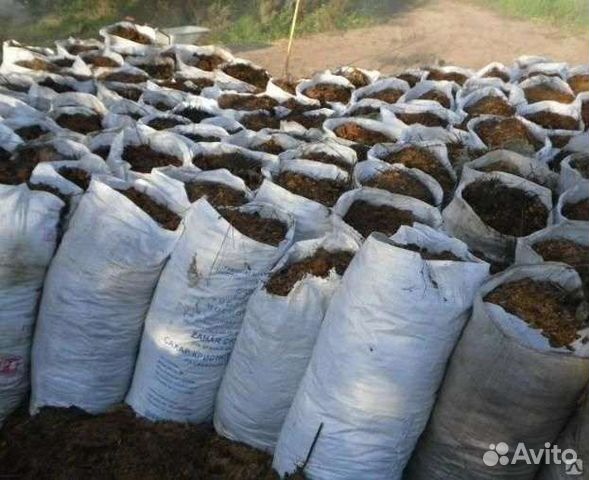 Навоз в мешках конский куриный говяжий