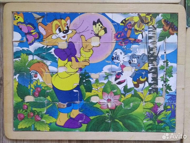 Деревянные пазлы большие