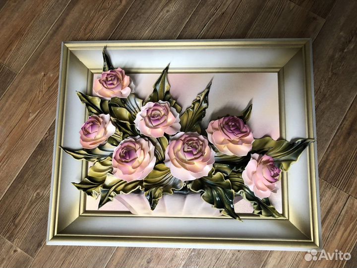 Картина из кожи