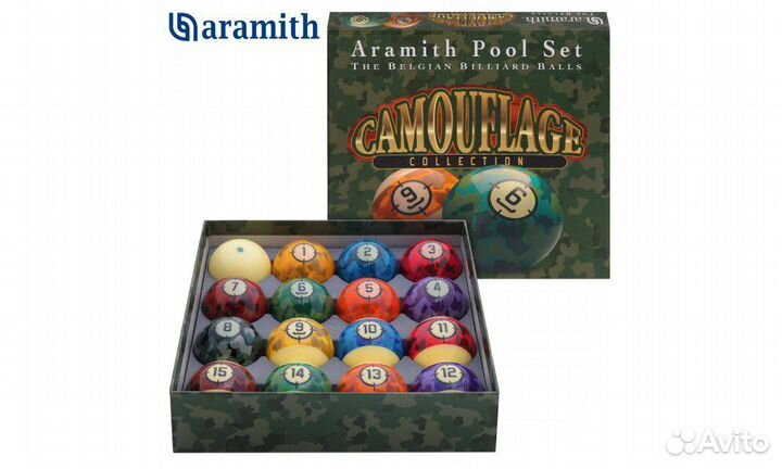 Шары Aramith Camouflage Pool 57,2мм