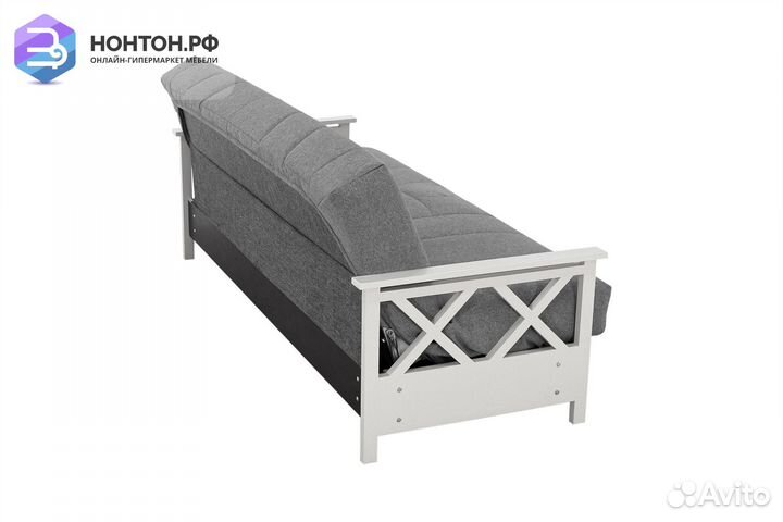 Диван книжка Ручеек Массив серый