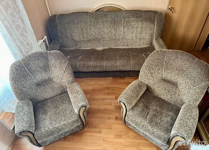 Диван раскладной два кресла цена за всё