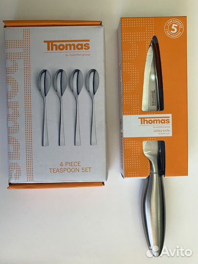 Набор чайных ложек и нож Tomas