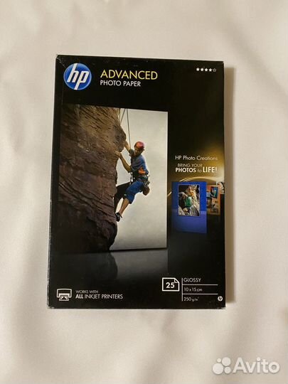 Фотобумага hp advanced glossy 10*15