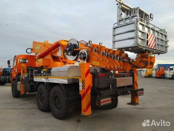 Автогидроподъемник hansin 45м.высота, 400кг. г/п