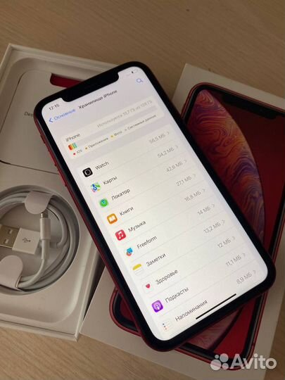 Телефон iPhone хр 128 гб RED