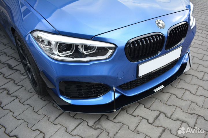 Накладка на бампер BMW 1 F20, F21 (15-19) MD V1