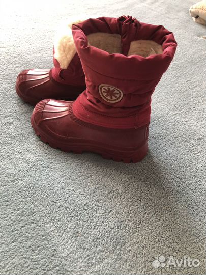 Сапоги резиновые зимние детские