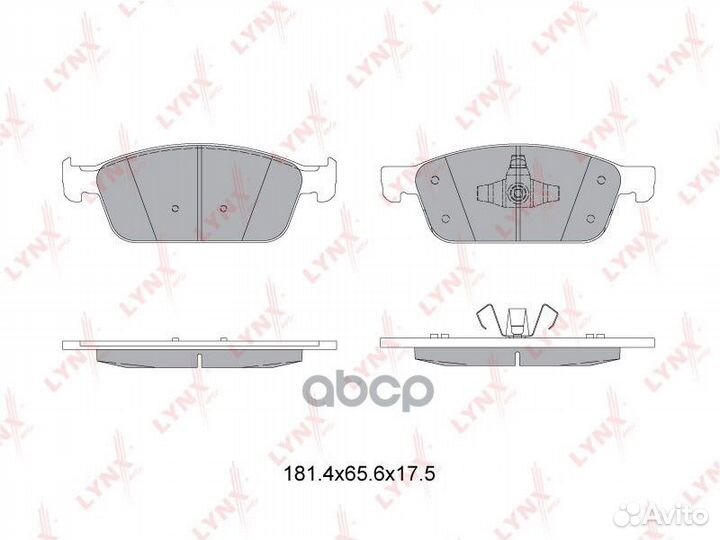 Колодки тормозные дисковые перед BD3036 LYN