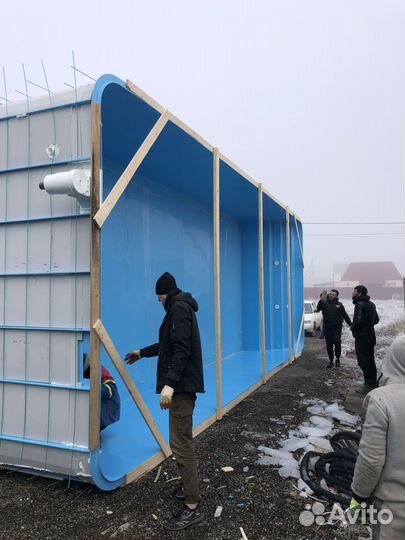 Бассейн полипропиленовая чаша 3х8
