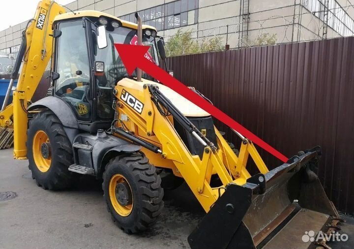 Замена лобового стекла на Jcb 3 cx-4cx