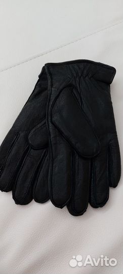 Перчатки мужские оленья кожа натур-й мех цигейка