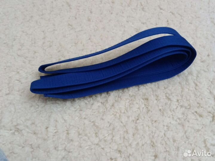 Поя на каратэ синий длинный