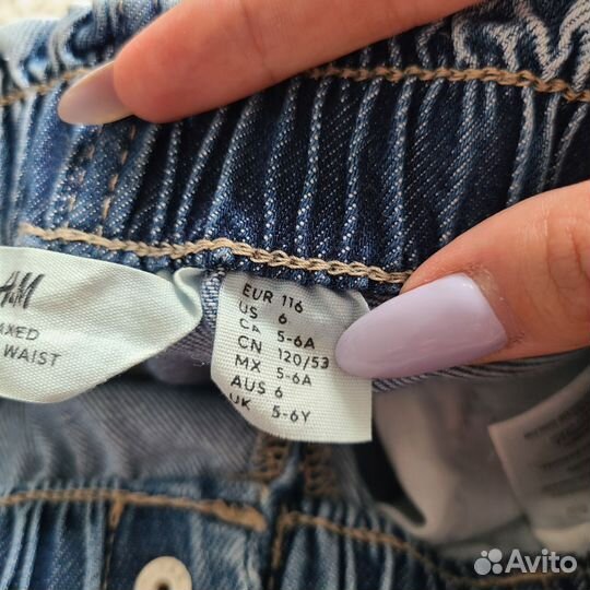 Джинсы H&M для девочки 116