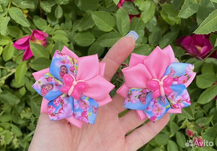 Банты с бабочками