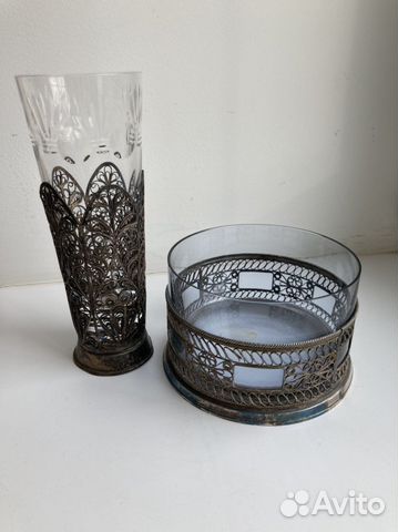 Ваза конфетница и стакан или ваза